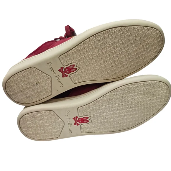 Psycho Bunny Sneakers Shoes Leather & Suede Trim Powerline Size 9.5 RARE - Picture 6 of 7